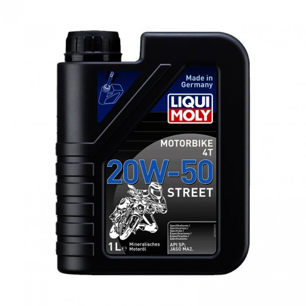 Λιπαντικό ΜΟΤΟ Liqui Moly 4T 20W-50 Street  1lt 